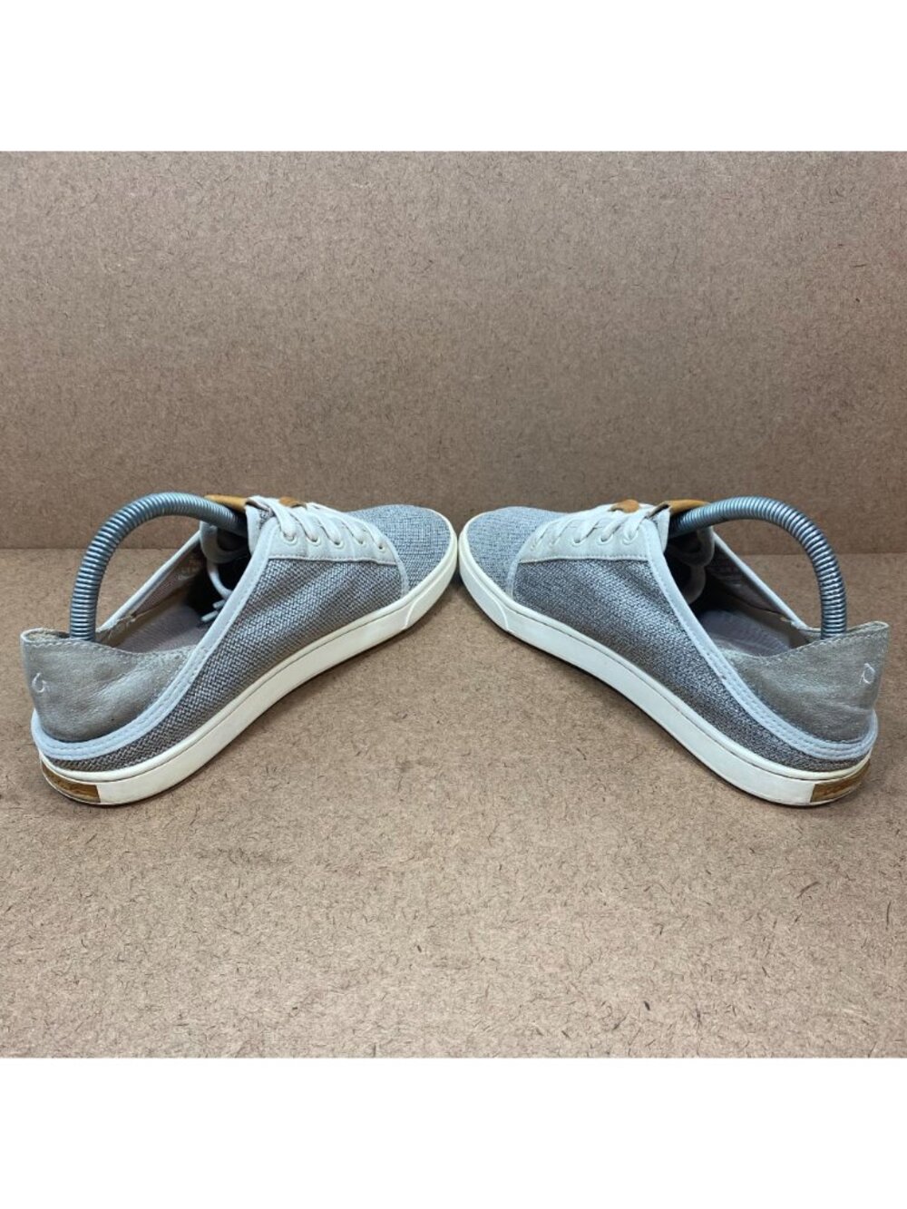 OluKai Womens Pehuea Li Casual Sneakers Size 9 Gray Rubber Sole Textile Upper - Picture 8 of 8